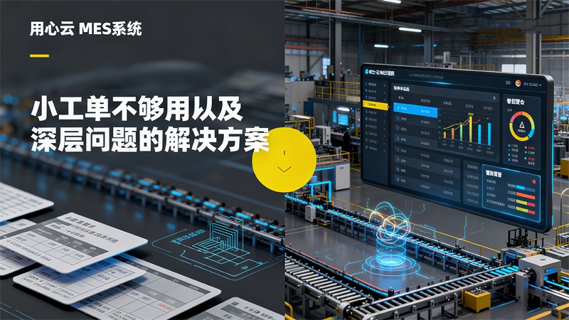   小工单不够用？用心云MES系统能解决哪些更深层问题？| 对比分析	